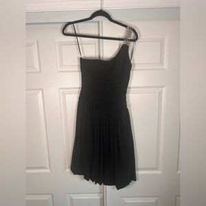 Jovani one shoulder black dress